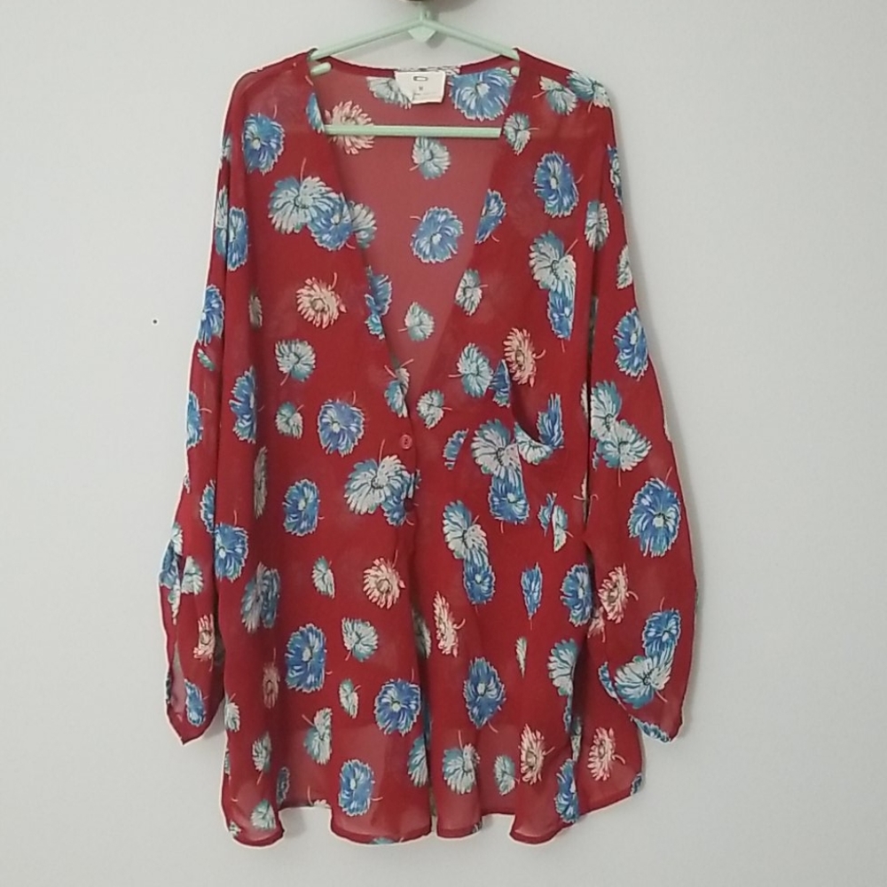 Boho urban outfitters floral blouse